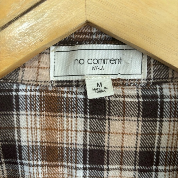 Tan plaid shacket Size Medium - Picture 8 of 10